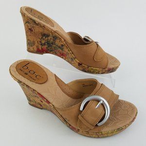B.O.C Concepts Born 7 Cork Platform Sandal Floral